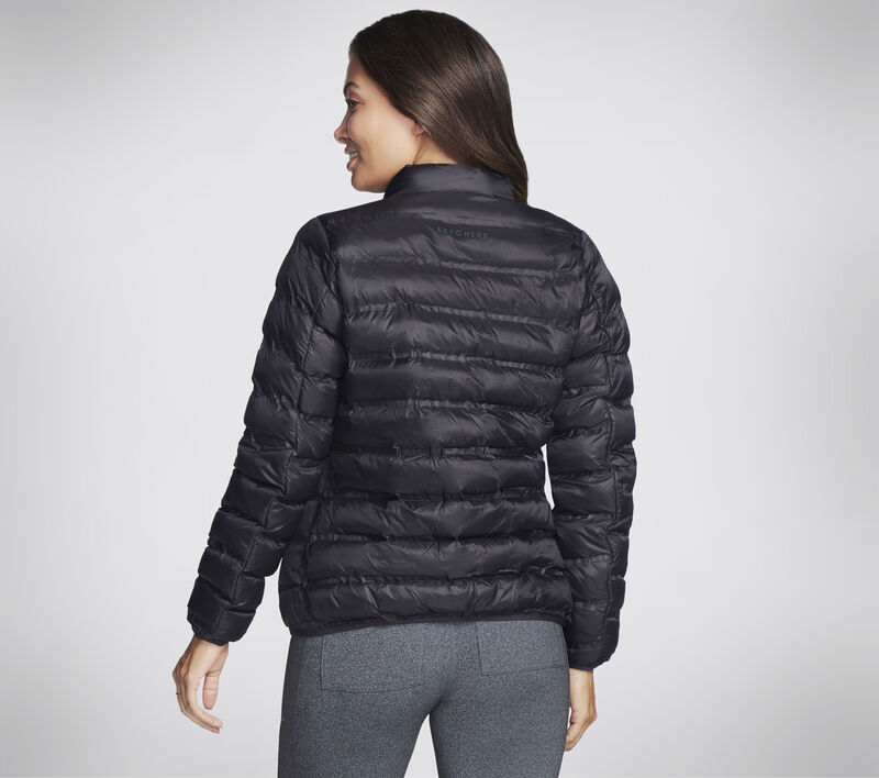 Dámské Topy Skechers Blissful Puffer Jacket Černé | CZ.WJA303M BLK